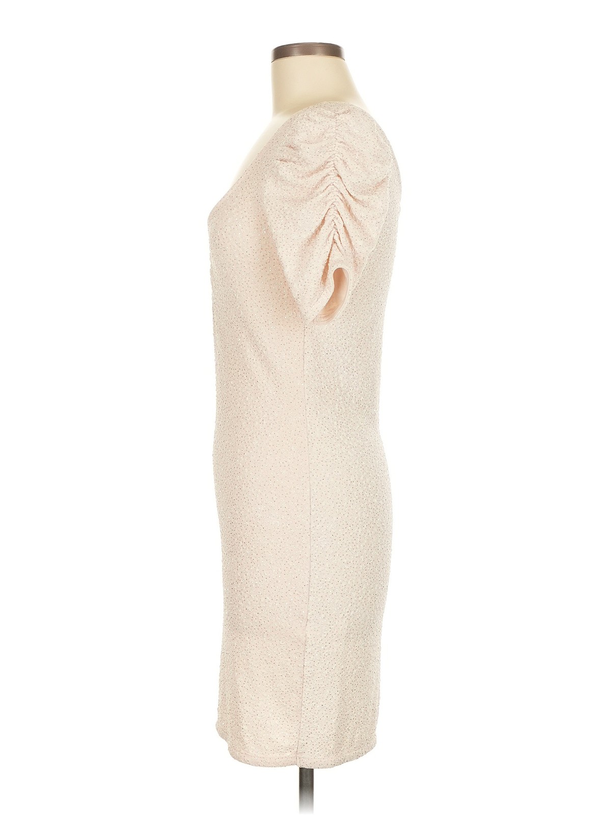 H&M Women Ivory Cocktail Dress M thumbnail 4