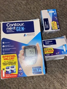 CONTOUR NEXT GEN  FULL KIT + 70 TEST STRIPS EXP 2027 Plus One Box Free