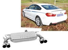 Eisenmann Edelstahl Duplex Sportauspuff RACE BMW 4er 435i F32 F33 F36 je 2x76mm