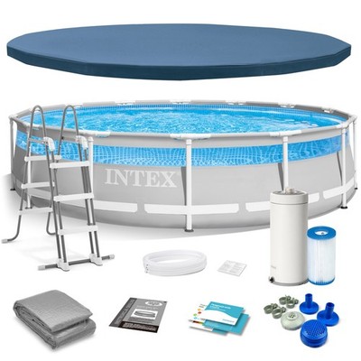 INTEX Frame Pool Gartenpool Set Clearview Premium mit Filterpumpe 427x107 cm