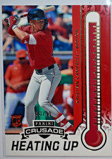 2025 Panini Crusade - Kristian Campbell (RC) - Heating Up Red Refractor /99