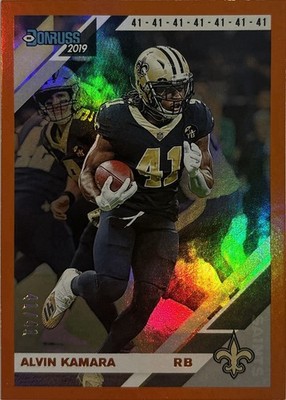 2019 Panini Donruss - Alvin Kamara Jersey Number 41/41 New Orleans Saints #171