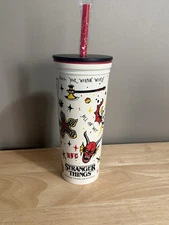 Stranger Things Tumbler Stainless Steel With Straw  ZAK 23 OZ