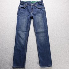 Levis 511 Jeans Boys 12 Regular 26x27 Blue Slim Tapered Stretch Adjustable Waist