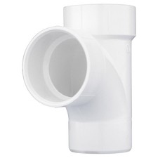 Charlotte Pipe PVC 004030600 90 Degree PVC Sanitary Tee 1-1/2 x 1-1/2 Dia. in.