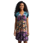 Nanette Lepore Silk V-neck Twist Front Vibrant Floral Midi Dress Empire Y2K