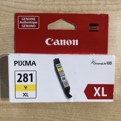 Canon Pixma 281 XL Yellow Ink Tank CLI-281XL Y High Yield NIB Canon Printer Ink