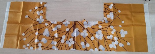 Marimekko Lumimarja Fabric Remnant Yamabuki Yellow Cotton Handcraft Cloth - Picture 3 of 7