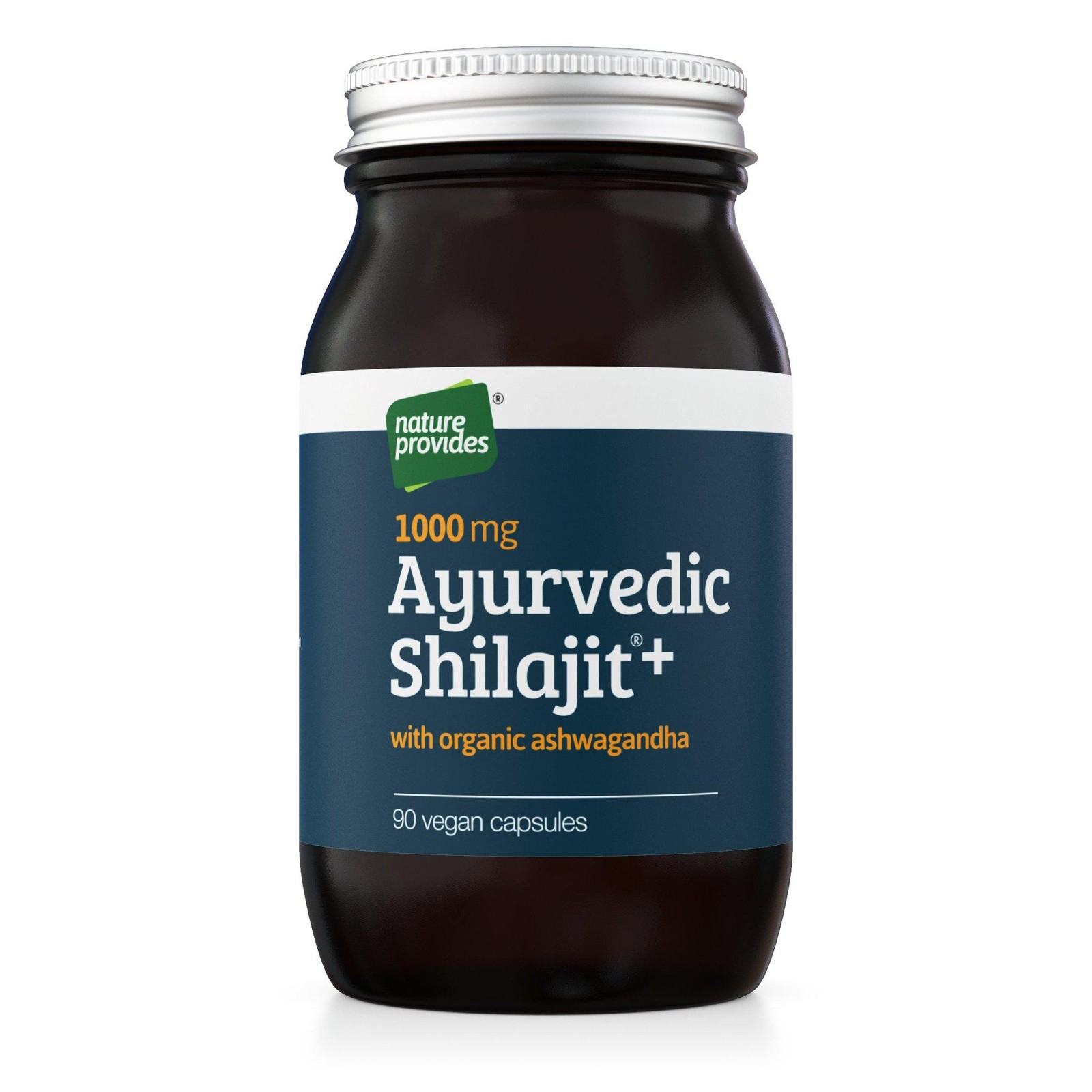 Ayurvedic Shilajit (1000mg) and Organic Ashwagandha Root, 90 High Strength Caps
