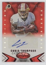 2014 Certified Signatures Mirror Red 33/49 Chris Thompson #S-CT Auto 0af