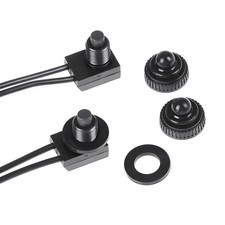 MUQIDA 2 PCS Waterproof Push Button Switch, KP-107 12V On/Off SPST Switch...