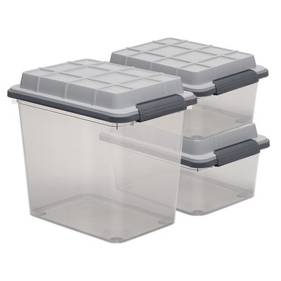 Set of 3 Latch PRO Heavy Duty, Water Resistant Plastic Organization and Stora...