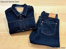 Graphzero Men's Denim Set Up Jacket & Pants, Dark Blue - L Size