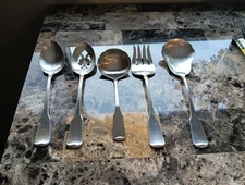 Lot of 5 Oneida AMERICAN COLONIAL Stainless Serving Pieces Set 