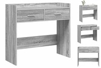 Konsolentisch Grau Sonoma 90X35X80 Cm Holzwerkstoff