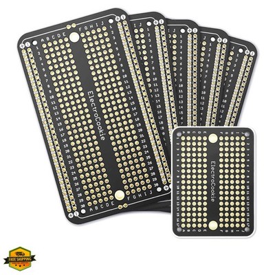Prototype PCB Solderable Breadboard for Electronics Projects Compatible for D...