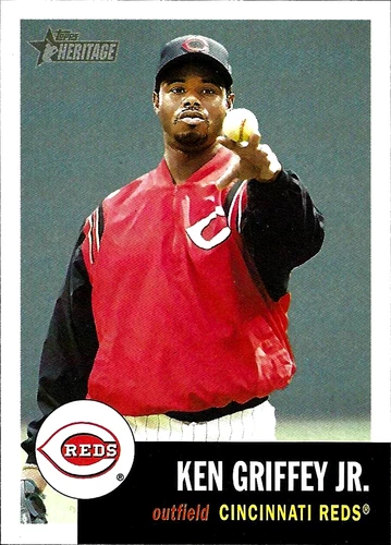 2002 Topps Heritage kEN gRIFFEY JR Card 386 Reds HOF