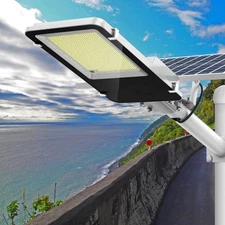 Commercial 5kW Solar Street Light IP65 Dusk-Dawn Parking Lots Outdoor Lamp+Pole