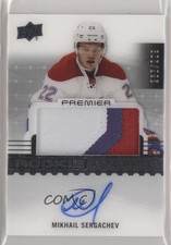 2016-17 Upper Deck Premier Rookie 235/299 Mikhail Sergachev #91 Patch Auto ez4