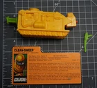 GI Joe ARAH Vintage Eco Warrior Clean Sweep File Card & Accessories  Hasbro 1991