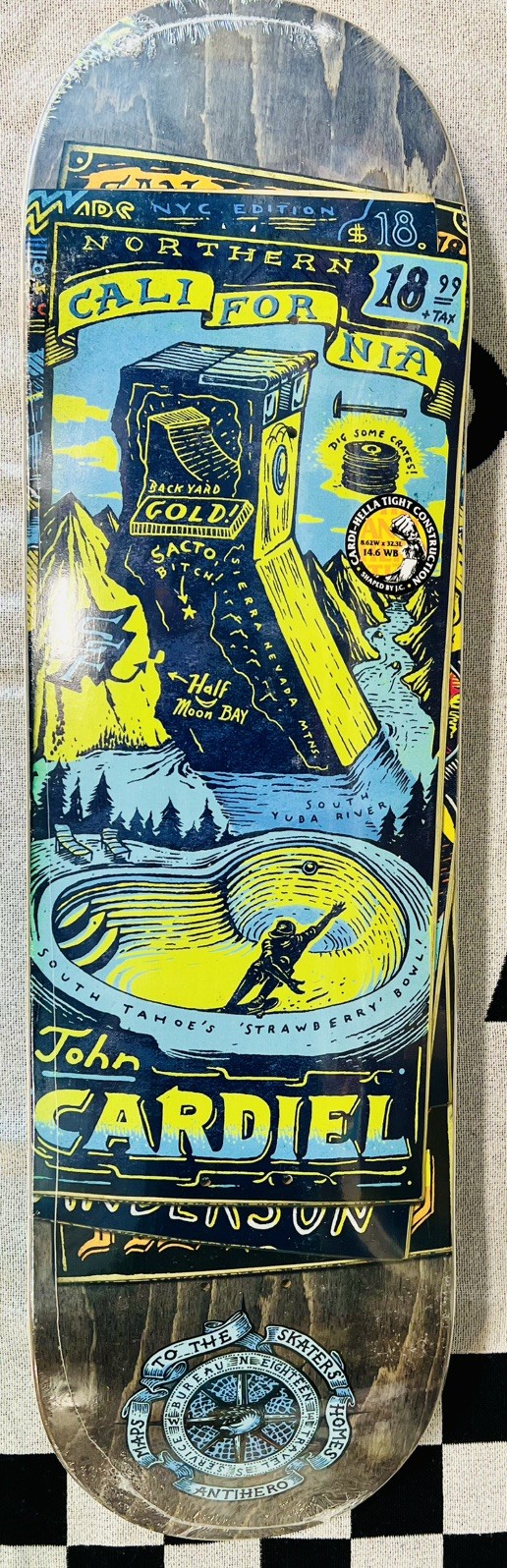 Antihero Skateboards John Cardiel Maps model