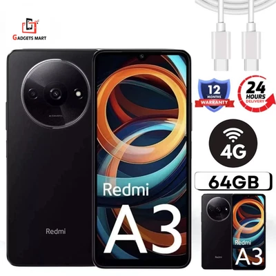 Xiaomi Redmi A3 64GB 4G Brand New Sealed Dual-SIM Unlocked Phone With Warranty