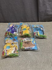LOT OF 5 Vintage 1999 Burger King Teletubbies Clip On Plush Toys