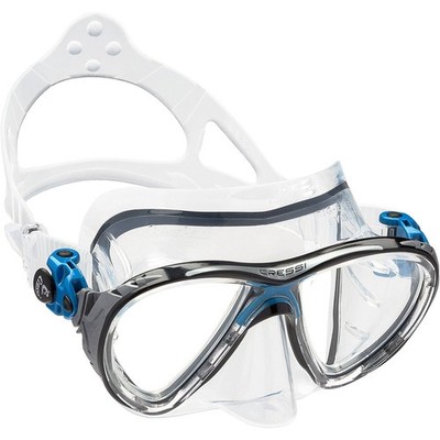 Used Cressi Big Eyes Evolution Adult Size Scuba Mask - Blue / Clear