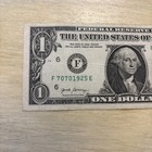 Birthday, Anniversary, Note 07/07/1925 One Dollar Fancy Serial Number F70701925E — photo 3