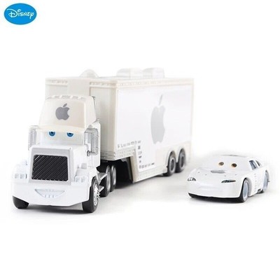 3PCS Disney Pixar Cars McQueen Film NO.84 White Apple