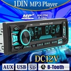 Single 1Din Bluetooth Car Stereo Radio MP3 Player AUX-IN USB FM SD Dash Receiver