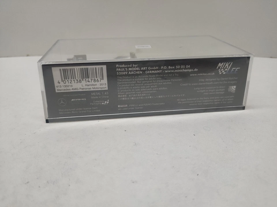 Mercedes W04 Hamilton USA GP 2013 1/43 Minichamps - Photo 4/4