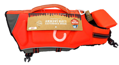 Acadia Trail Dog Life Jacket Large High Visibility Safety Orange (Never Used)