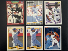 1990's Vintage Fleer Upper Deck BO JACKSON Lot of 6 cards Royals Free Ship 1287