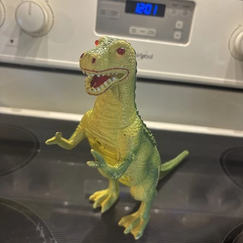 Vintage Imperial Dinosaur Working Red Eyes Sound 8408A Tyrannosaurus Rex 1990