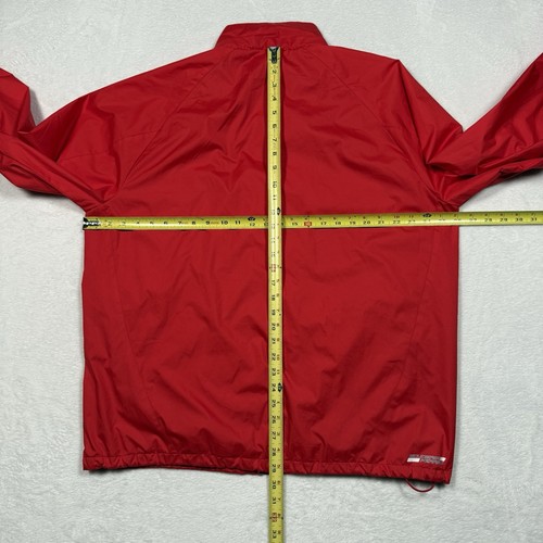 Ferrari Jacket Mens Size XL Mens Red Lightweight Rain Windbreaker Full Zip - Picture 11 of 14