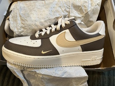 Nike Air Force 1 '07 Low Top Leather Sneaker Brown/White/Beige HM9656-001