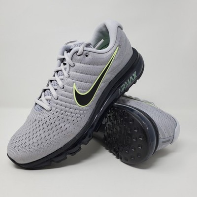 Nike Air Max 2017 Wolf Grey Black Platinum Sneakers 849559-012 Men's Size 9.5