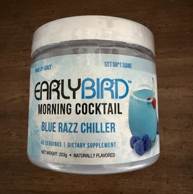 Early bird morning cocktail Blue Razz Chiller