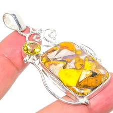 Mookaite Gemstone Handmade 925 Sterling Silver Jewelry Pendant  RM-36