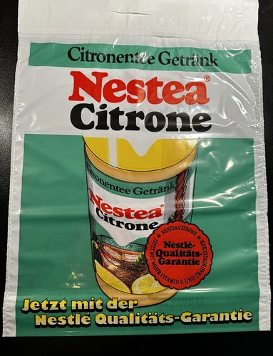 Très Rare ancien Grand sac plastique publicitaire Nescafé Nestlé Très Rare ancien Grand sac plastique publicitaire Nescafé Nestlé