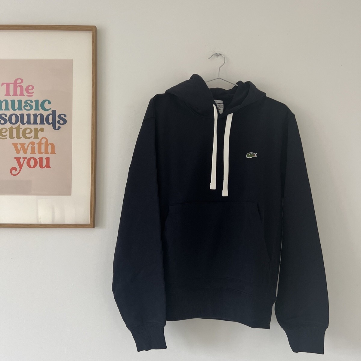 Lacoste Unisex Classique Pullover Black Hoodie UK