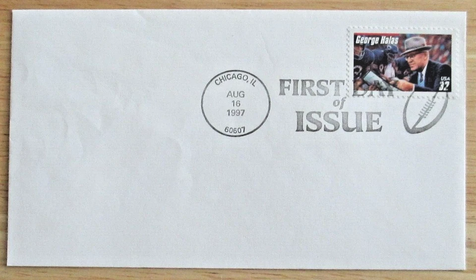 1997 USA First Day of Issue - Football Coaches - Scott#s3143,3144,3145,3150(#158 - Image 2 of 4