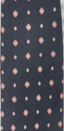 🇮🇹 NWT Brioni Italian Silk Tie Handmade In Italy 60x3.5 Black Geometric - Imagen 4 de 11