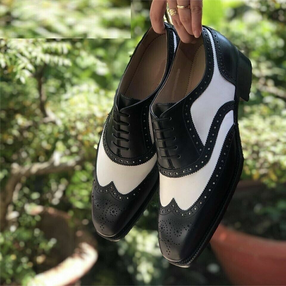 Men's Two Tone Spectator Shoes Handmade Wingtip Oxford Shoes Formal Dress Shoes | eBay Men's Two Tone Spectator Shoes Handmade Wingtip Oxford Shoes Formal Dress Shoes | eBay