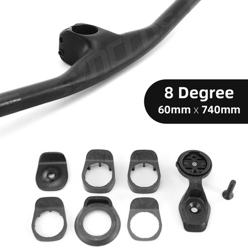 -8° 28.6mm Carbon Fiber Integration Cockpit MTB Handlebar 30 40 50 60mm Rise Bar - Picture 13 of 47