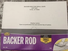 MD Backer Rod 3/8” x 20’ Small Gaps 71464  Gray Case Of 12