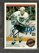 1992-93 O-Pee-Chee Premier Star Performers #3 Murray Craven Signed Autograph