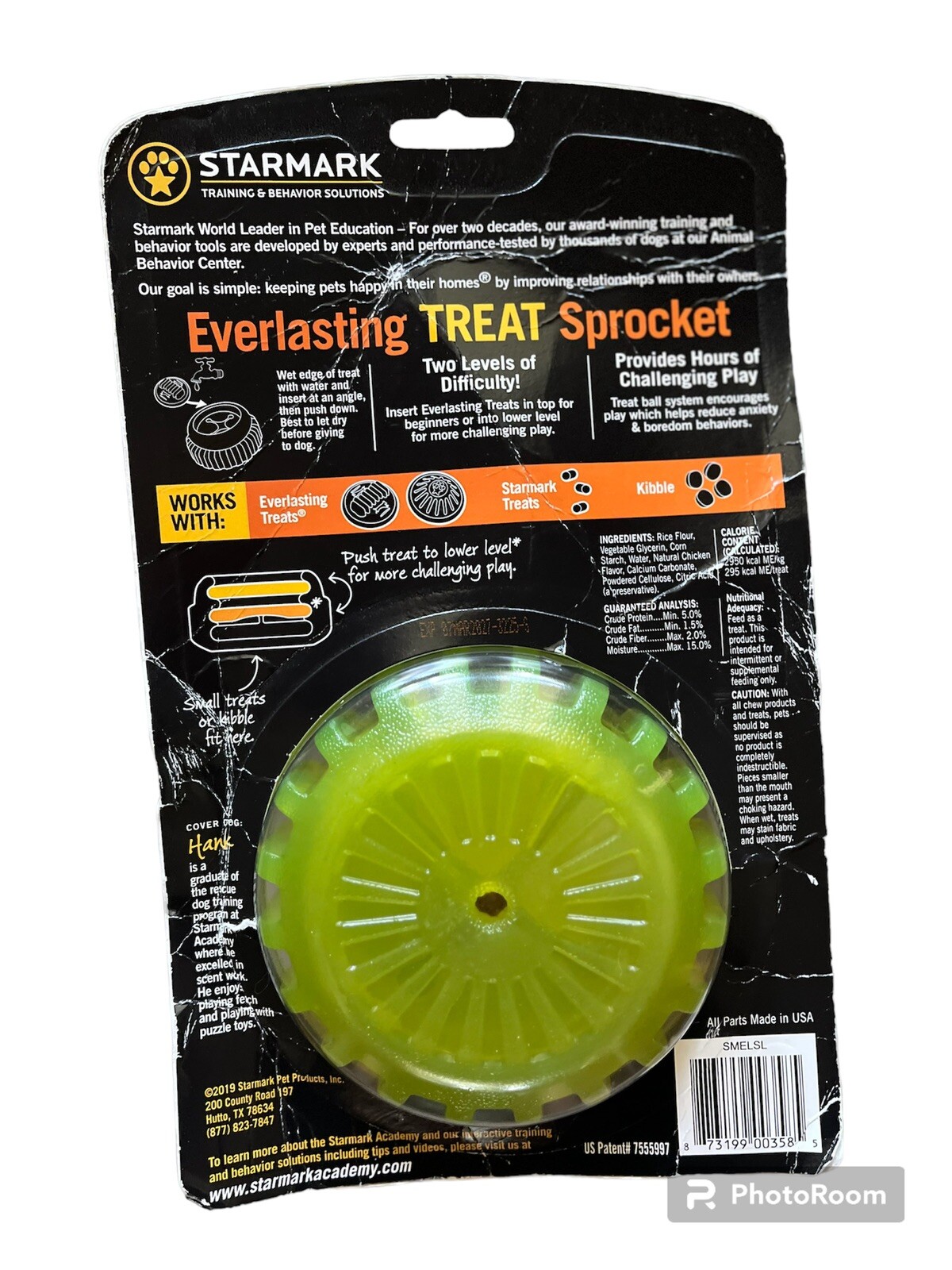 Starmark Everlasting Treat Sprocket Large Dogs Over 40 LBS USA Made