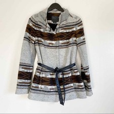 Paige Haylynn Mojave Wool Blend Tie Waist Brown S